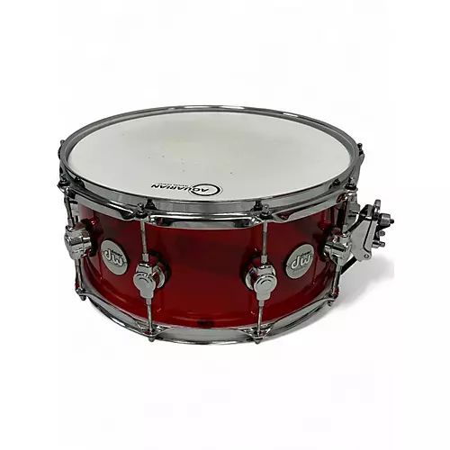 Used DW 14X6.5 Design Series Snare Ruby Drum Ruby 213