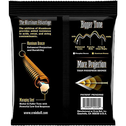 Ernie Ball Aluminum Bronze Extra Light Acoustic Guitar Strings
