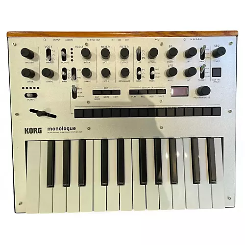 Used KORG Monologue Synthesizer