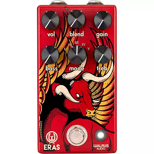 Walrus Audio Eras Five-State Distortion Effects Pedal Red