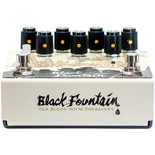 Old Blood Noise Endeavors Black Fountain Stereo Delay Effects Pedal Cream