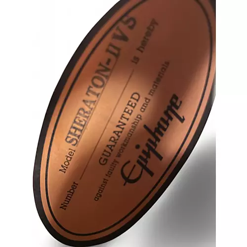 Used Epiphone Sheraton II 2 Tone Sunburst Hollow Body Electric Guitar 2 Tone Sunburst