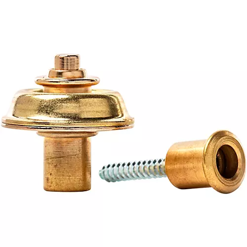 Dunlop Straplok Flush Mount Strap Retainer System Brass