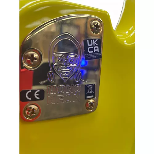 Used Fender MONONEON JAZZ BASS V YELLOW Electric Bass Guitar YELLOW