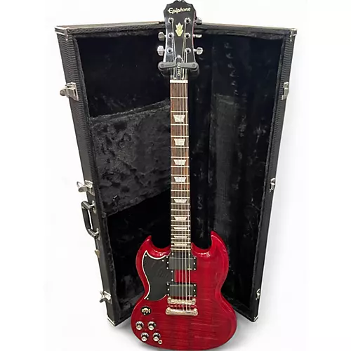 Used Epiphone G400 Black Solid Body Electric Guitar Black