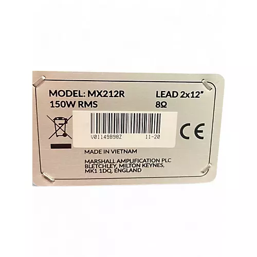 Used Marshall MX212AR Guitar Cabinet