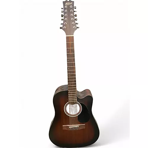 Used Mitchell T331TCE Brown 12 String Acoustic Electric Guitar Brown