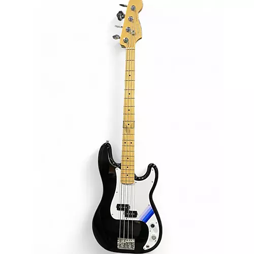 Used 2017 Fender American Professional Precision Bass Black Electric Bass Guitar Black