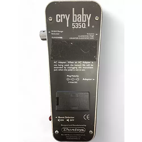 Used Dunlop 535Q Cry Baby Multi-Wah Effect Pedal