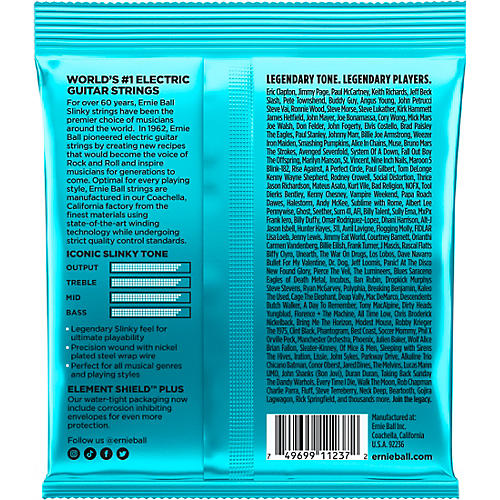 Ernie Ball Mighty Slinky Nickel Wound 8.5-40 Electric Guitar Strings 3-Pack 8.5 - 40