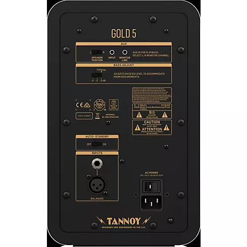 Tannoy GOLD 5 200W Active Studio Monitor