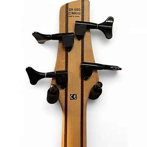 Used Ibanez SR1480 Brown Electric Bass Guitar Brown