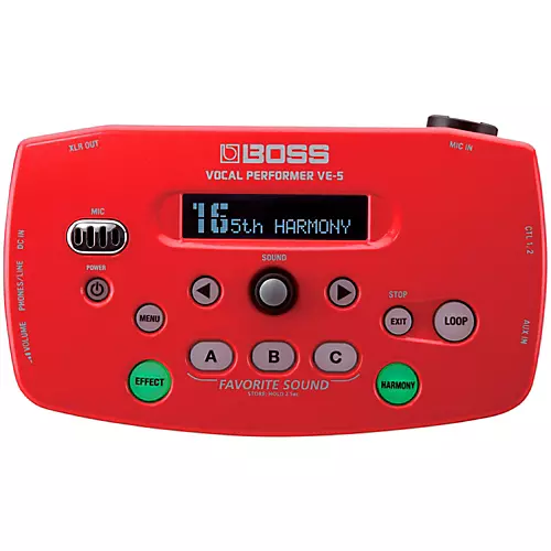 BOSS Vocal Performer V-5 Effects Processor Red