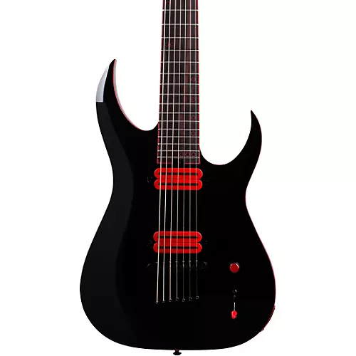 Schecter Guitar Research Sunset-7 Red Dawn Electric Guitar Gloss Black