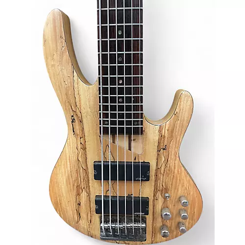 Used ESP LTD B206SM 6 String Natural Electric Bass Guitar Natural