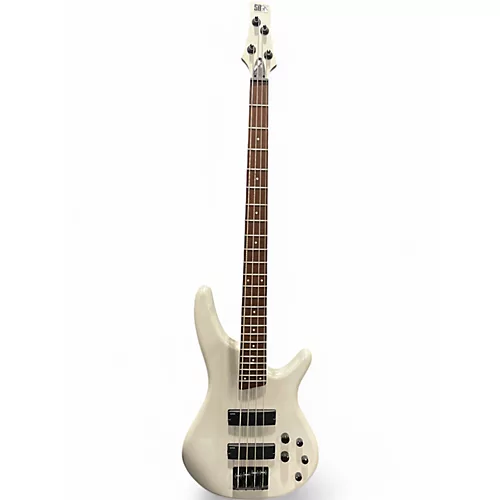 Used Ibanez SR250 Pearl White Electric Bass Guitar Pearl White