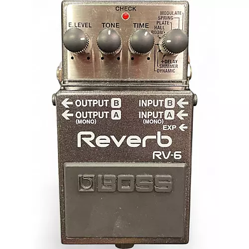 Used BOSS RV6 Digital Reverb Effect Pedal