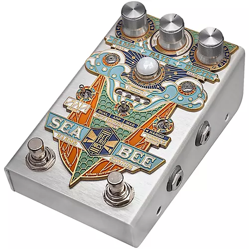 Beetronics FX Seabee Harmochorus Effects Pedal Silver Anodized