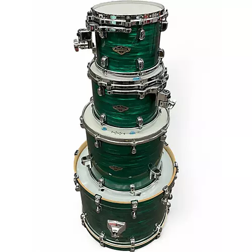 Used TAMA 4 Piece Starclassic Lacquer Shamrock Oyster Drum Kit Lacquer Shamrock Oyster