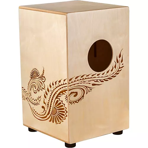 Luna Henna Dragon Cajon With Gig Bag 12 in. Birch