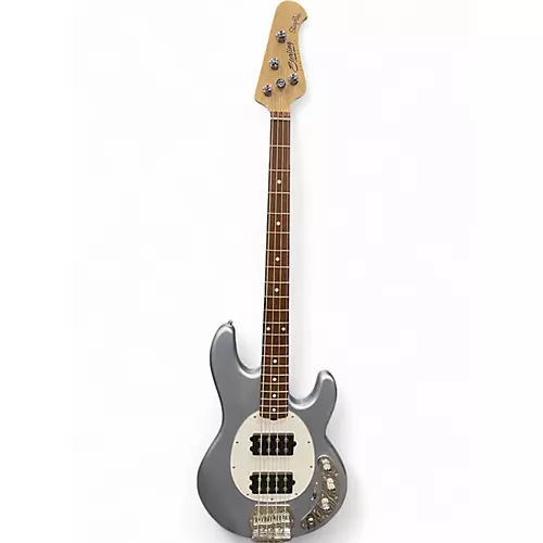 Used Ernie Ball Music Man Stingray SUB Bass Silver Sparkle Electric Bass Guitar Silver Sparkle