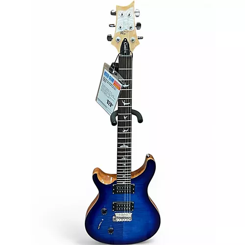 Used PRS SE Custom 24 Left Handed Lake Blue Electric Guitar Lake Blue