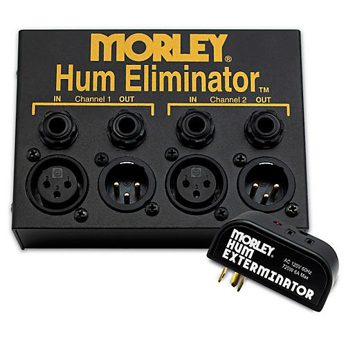Morley Hum Removal Bundle With Hum Exterminator and MHE 2-Channel Hum Eliminator