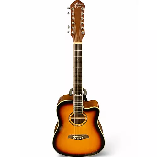 Used Oscar Schmidt OD312CE 3 Color Sunburst 12 String Acoustic Electric Guitar 3 Color Sunburst