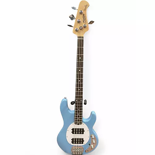 Used Sterling by Music Man RAY4 HH  Blue Electric Bass Guitar Blue
