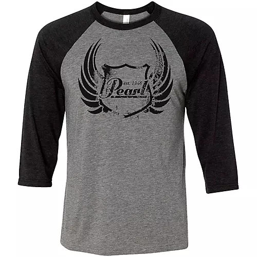 Pearl Baseball Tee Small Black/Gray