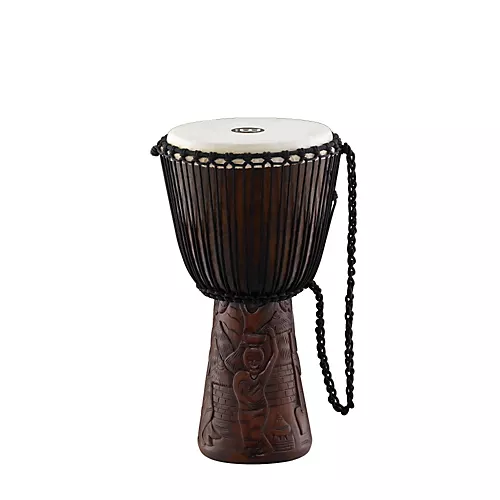 MEINL Professional African Style Djembe Village Carving 10 in.