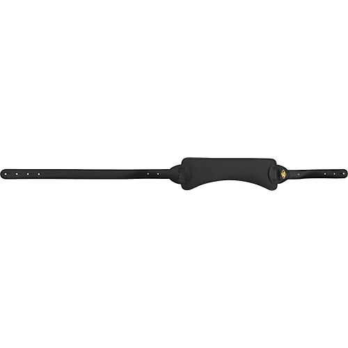 LM Products Leather Bass Strap with Extra Wide Pad Black