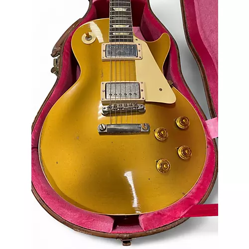 Used Gibson Murphy Lab 1957 Les Paul Goldtop Reissue Ultra Heavy Aged Gold Top Solid Body Electric Guitar Gold Top