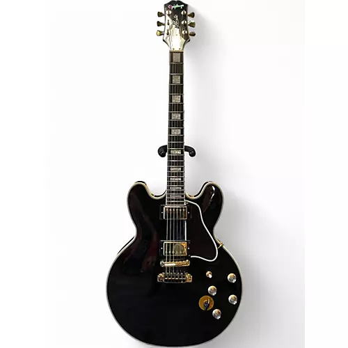 Used Epiphone BB King Lucille Ebony Hollow Body Electric Guitar Ebony