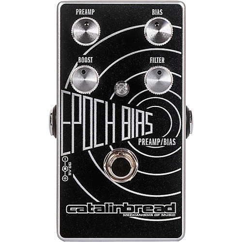 Catalinbread Epoch Bias Preamp Bias Effects Pedal Black and Silver
