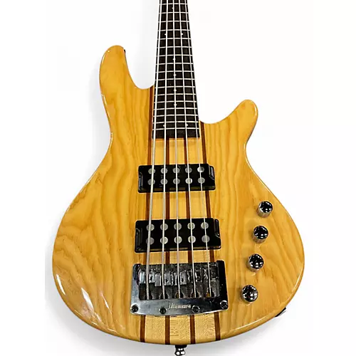 Used Ibanez SRX705 5 String Natural Electric Bass Guitar Natural