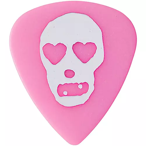 Pick Boy Angel Rocks Pink Heart Skull Polyacetal Guitar Picks 1.00 mm 10 Pack