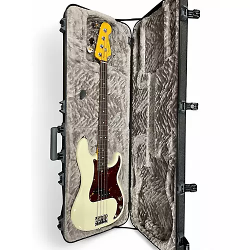 Used 2024 Fender American Professional II Precision Bass Olympic White Electric Bass Guitar Olympic White