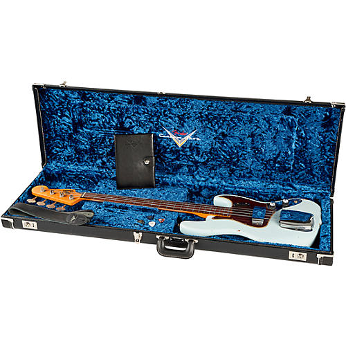 Fender Custom Shop Limited-Edition '60 Jazz Bass Relic Super Faded Aged Sonic Blue
