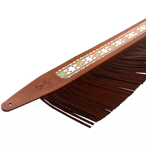 Levy's The Crazy Horse Outlaw Guitar Strap Brown 2.5 in.