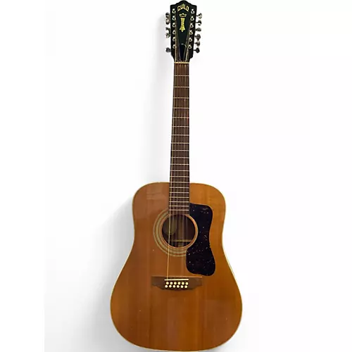 Vintage 1974 Guild G212 Natural 12 String Acoustic Guitar Natural