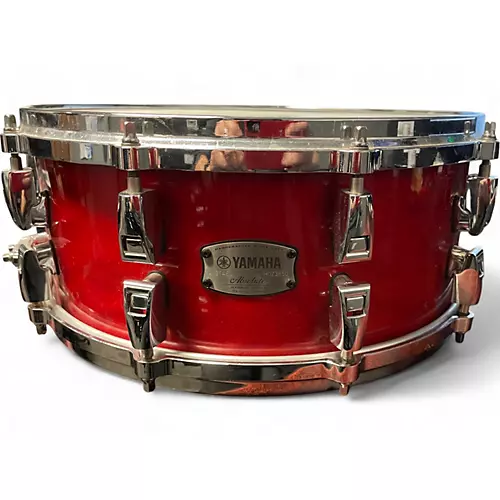 Used Yamaha 14X5.5 Absolute Snare RED Drum RED 211
