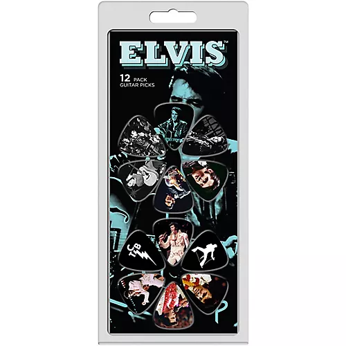 Perri's ELvis Guitar Pick Pack .81 mm 12 Pack