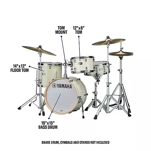 Yamaha Stage Custom Birch 3-Piece Bop Shell Pack Classic White