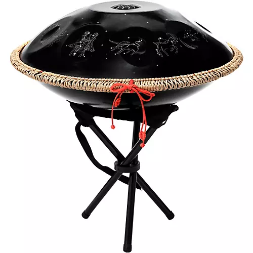 X8 Drums Zodiac Constellation Handpan With Bag and Stand 22 in. Black