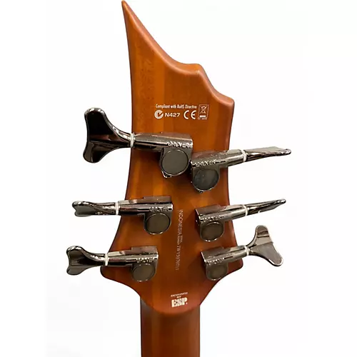 Used ESP LTD D6 6 String Mahogany Electric Bass Guitar Mahogany