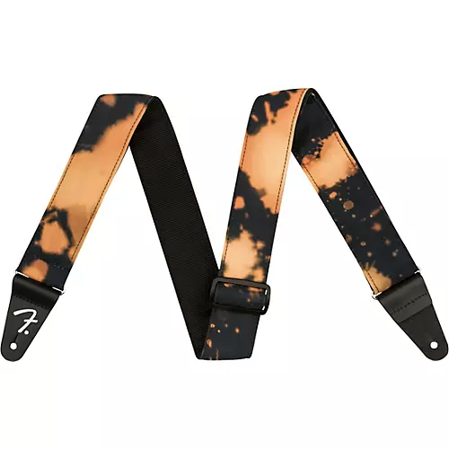 Fender Tie Dye Acid Wash Strap Black 2 in.