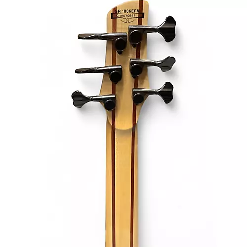Used Ibanez SR1006EFM Natural Electric Bass Guitar Natural