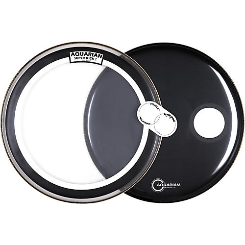 Aquarian Super Kick Bass Drum Head Pack, 22