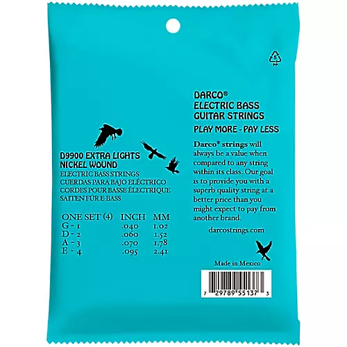 Martin Darco Electric Extra Light Bass Strings